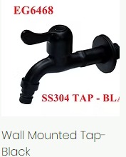 Black Wall Mounted Tap