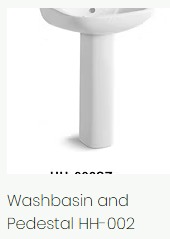 Washbasin And Pedestal HH 002